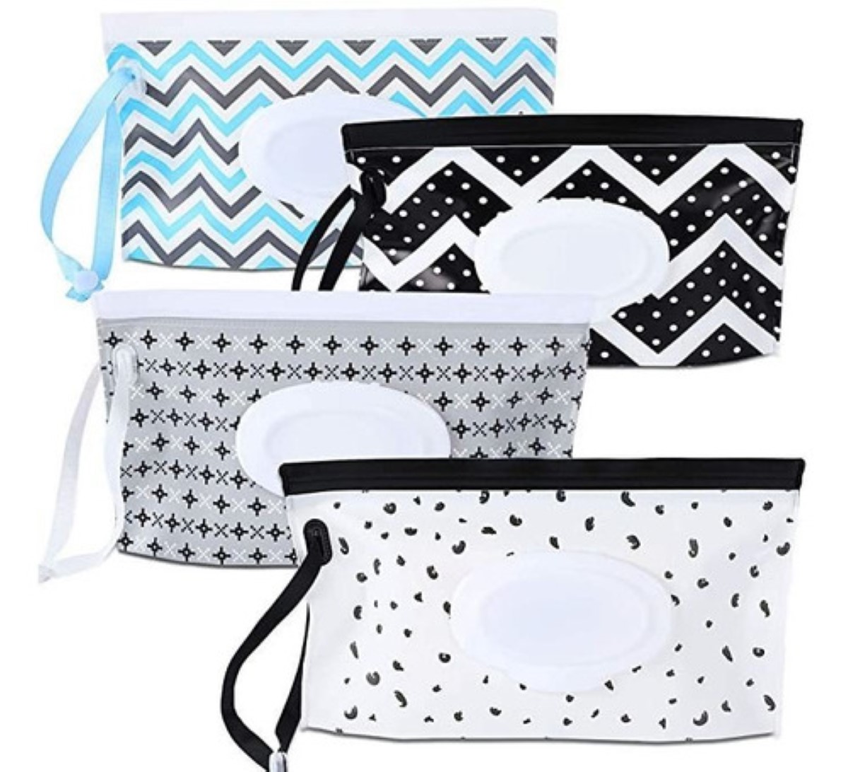 Caja Porta Toallitas Humedas Estuche azul,negro,gris,blanco