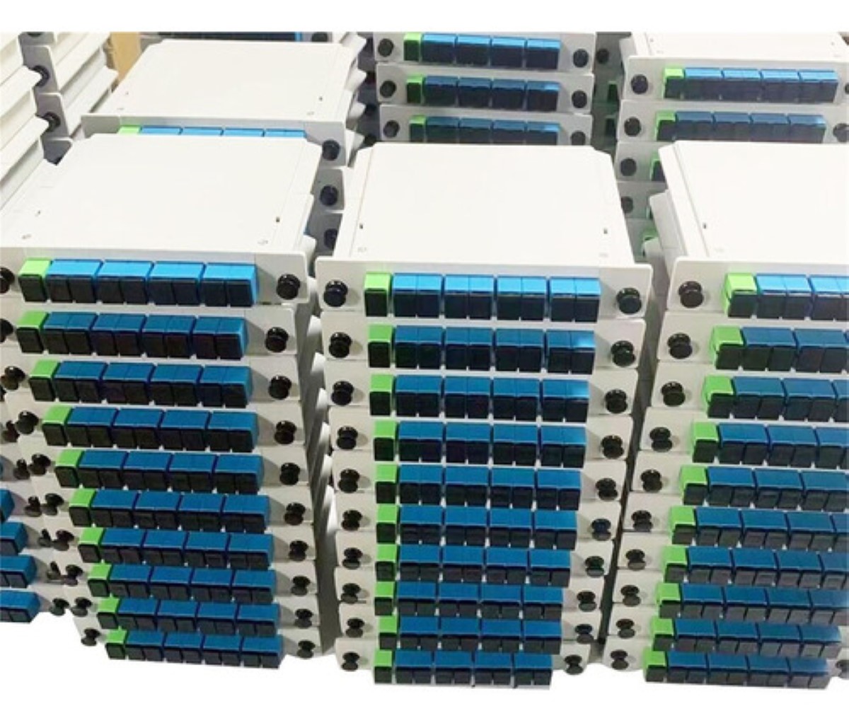 Divisor De Fibra Óptica 1 A 8 Plc Ftth Sc Upc BLANCO