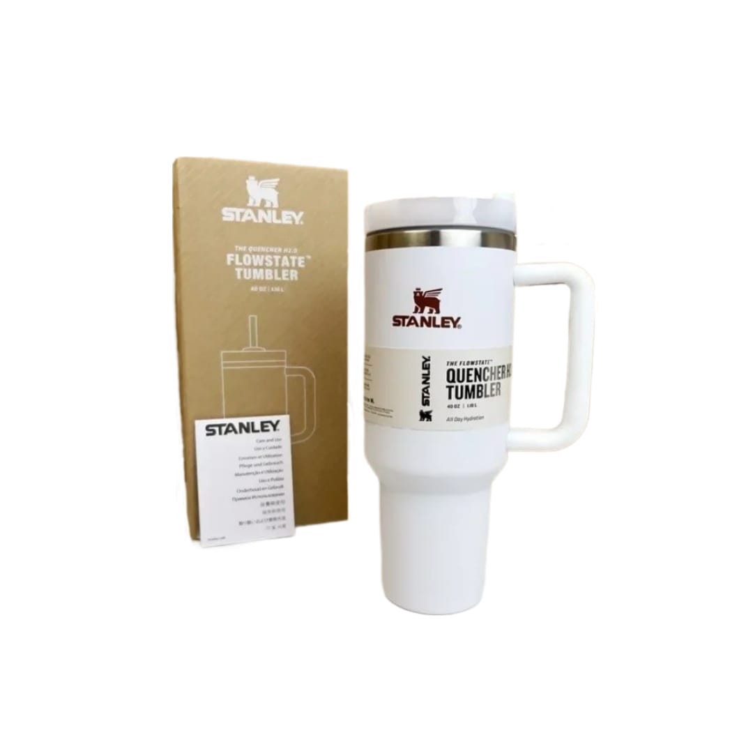 Vaso Termo Liso Color Blanco 1.19L Stanley Flowstate Tumbler