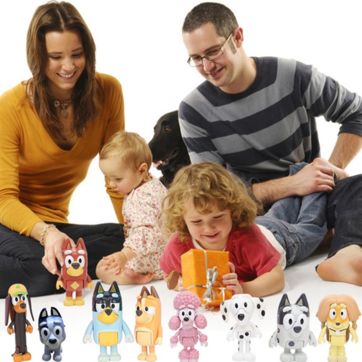 Bluey Familia Y Amigos Figura Modelo Juguete colores 12 pcs 