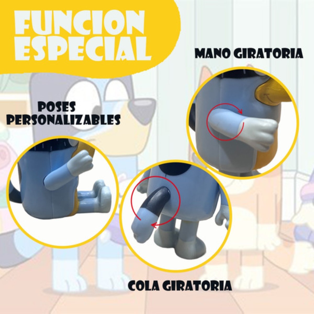 Bluey Familia Y Amigos Figura Modelo Juguete colores 12 pcs 