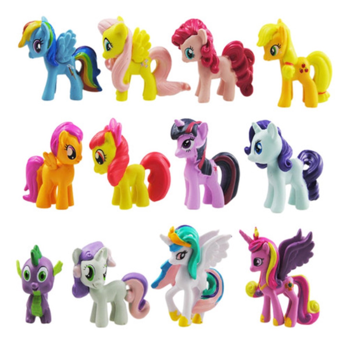 My Little Pony Set De Para Niños Mini Juguete 12 Piezas multicolor