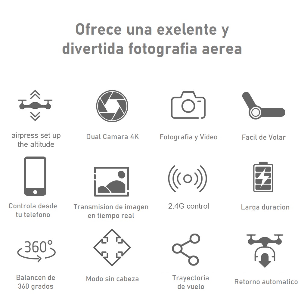 Drone con camara Plagable E88 Pro