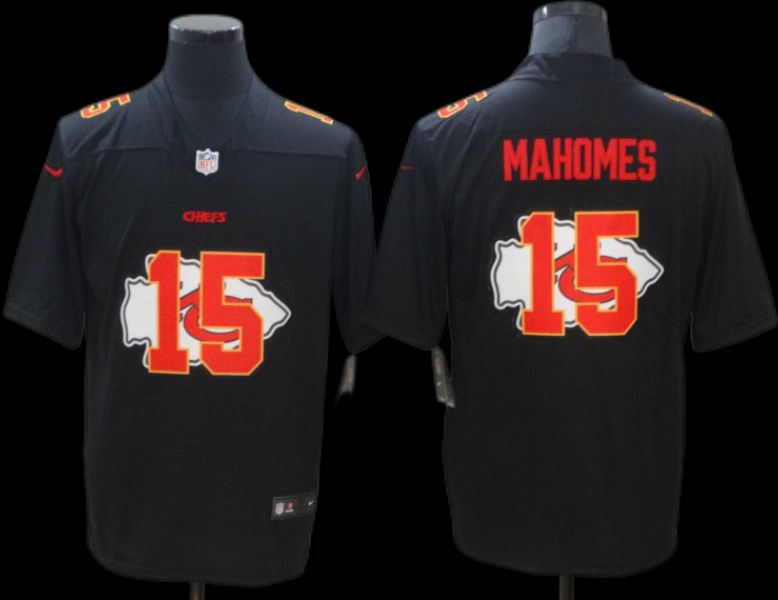 Fantastico! Jersey Jefes Kansas City Chiefs BORDADO Black Arrow Mahomes 15 Talla L