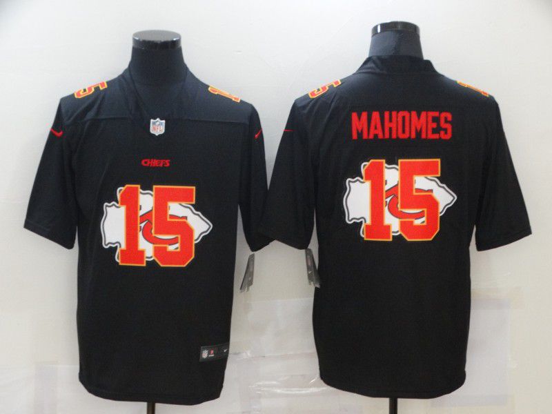 Fantastico! Jersey Jefes Kansas City Chiefs BORDADO Black Arrow Mahomes 15 Talla L