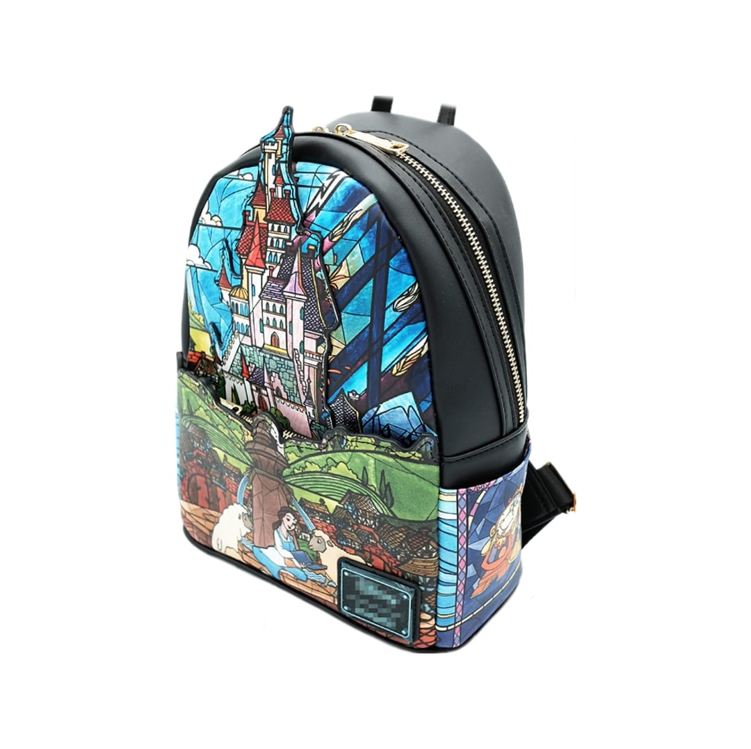 Mochila Pequeña Diseño La Bella y la Bestia Loungefly