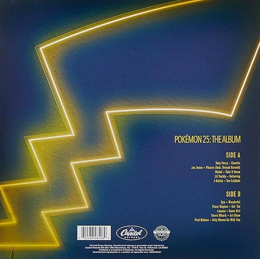 Pokemon 25 Years The Album Lp Vinyl 12" / Amarillo.