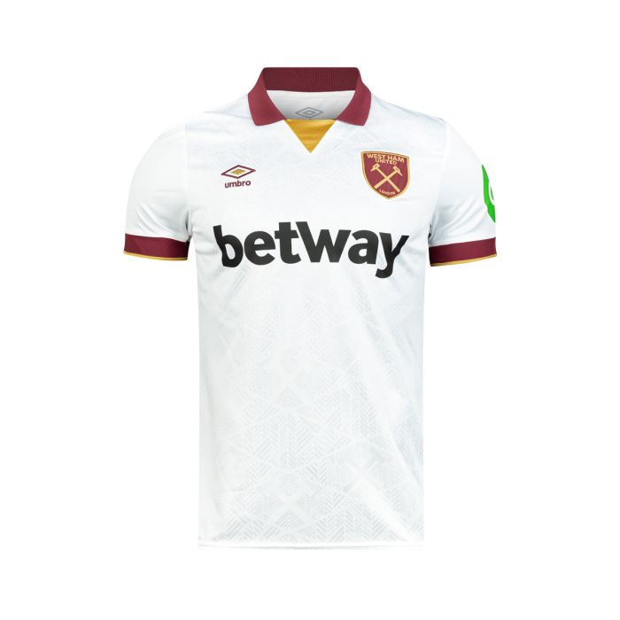 Nuevo! Jersey Westham United 2024/2025 Visita Blanco Parche Premiel Talla L 