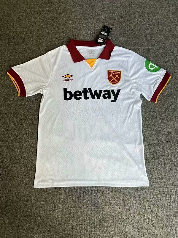 Nuevo! Jersey Westham United 2024/2025 Visita Blanco Parche Premiel Talla L 