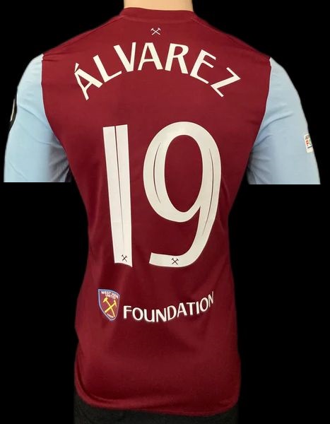 Nuevo! Jersey Westham United 2024/2025 Titular Local Edson Alvarez 19 Europa League Talla XL