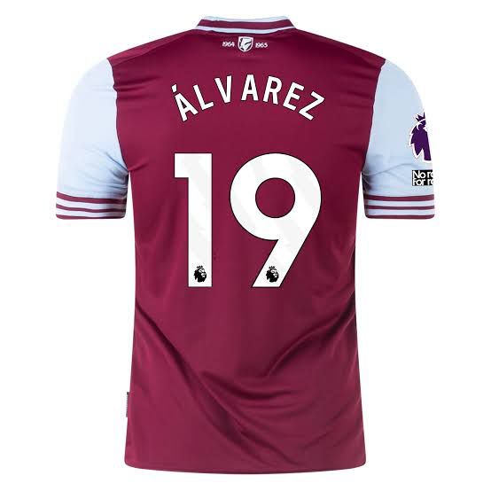 Nuevo! Jersey Westham United 2024/2025 Titular Local Edson Alvarez 19 Premier Talla XL