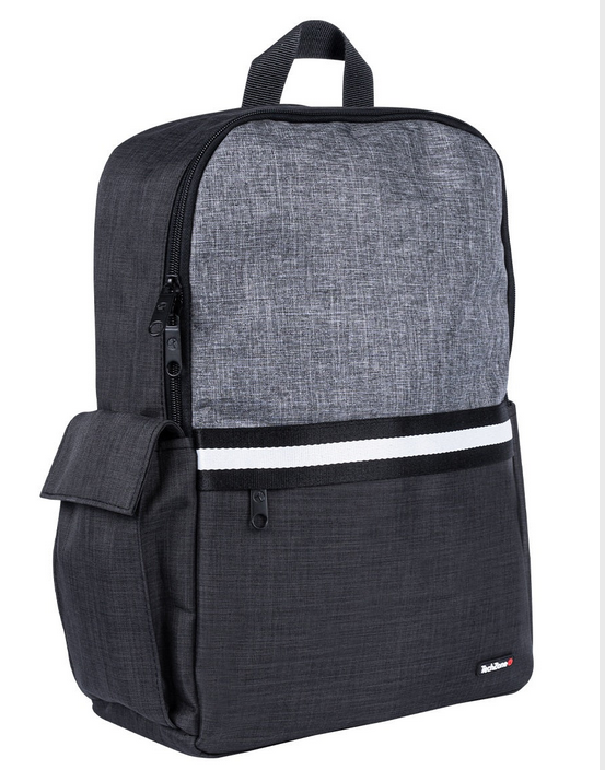 Techzone Mochila de Nylon/Poliéster TZ21LBP01-B para Laptop 15.6”, Negro/Gris. 