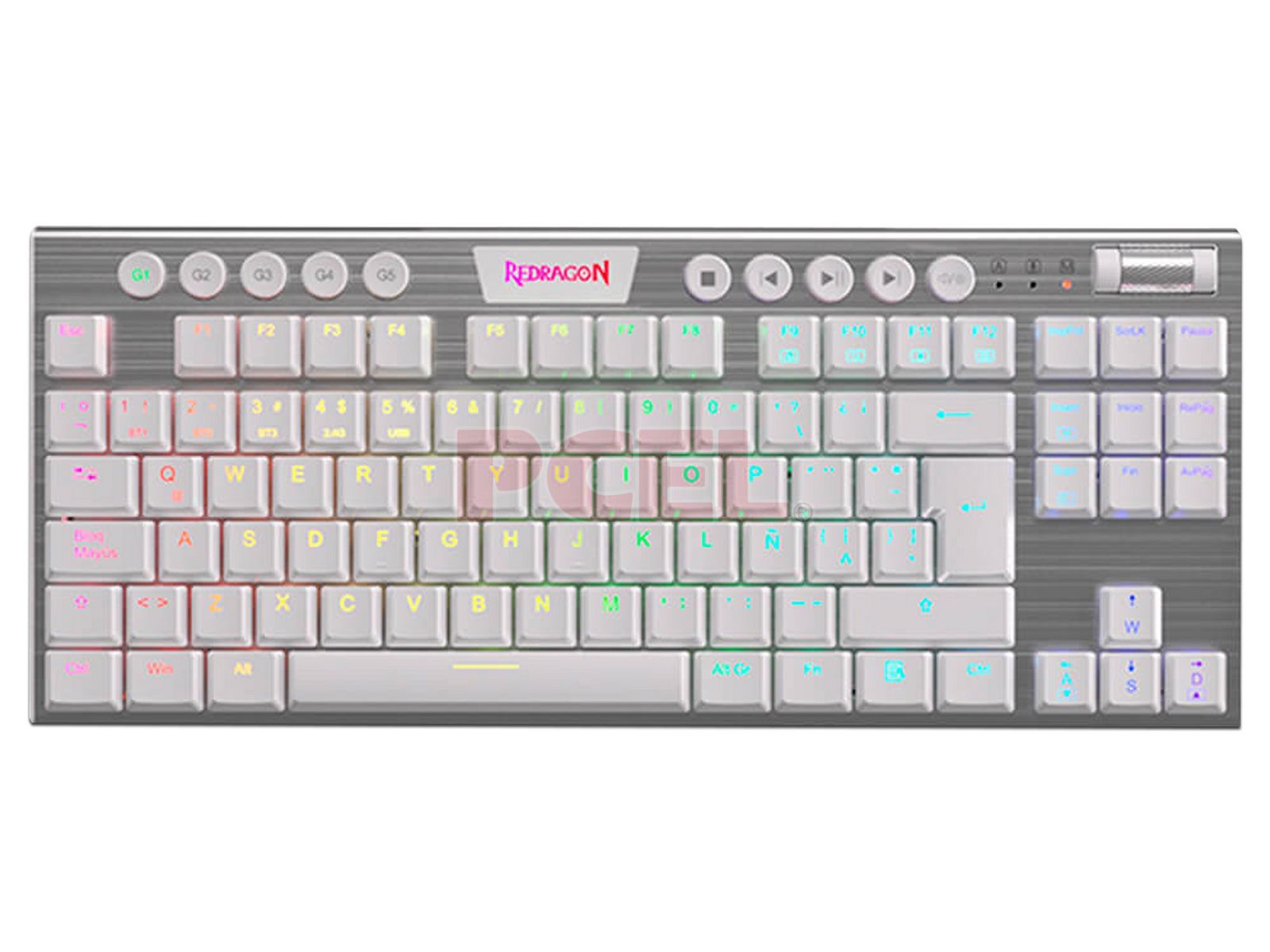 Teclado Mecanico Redragon Horus Tkl Wh Red K622K622W-RGB-SP
