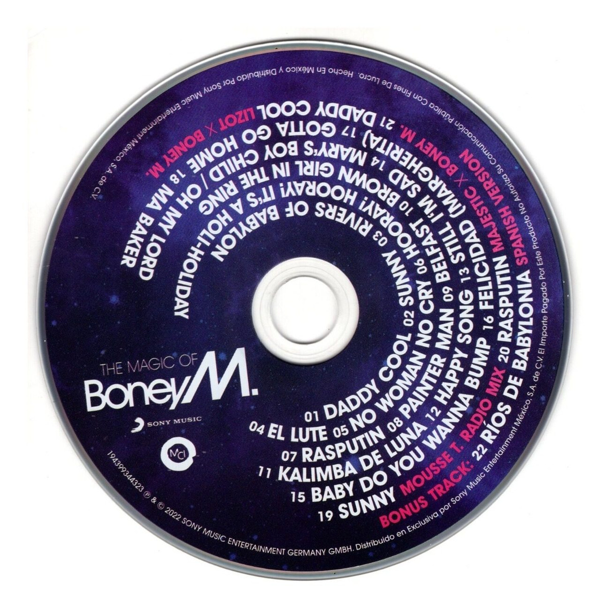 The Magic Of Boney M Disco Cd / 22 Canciones.