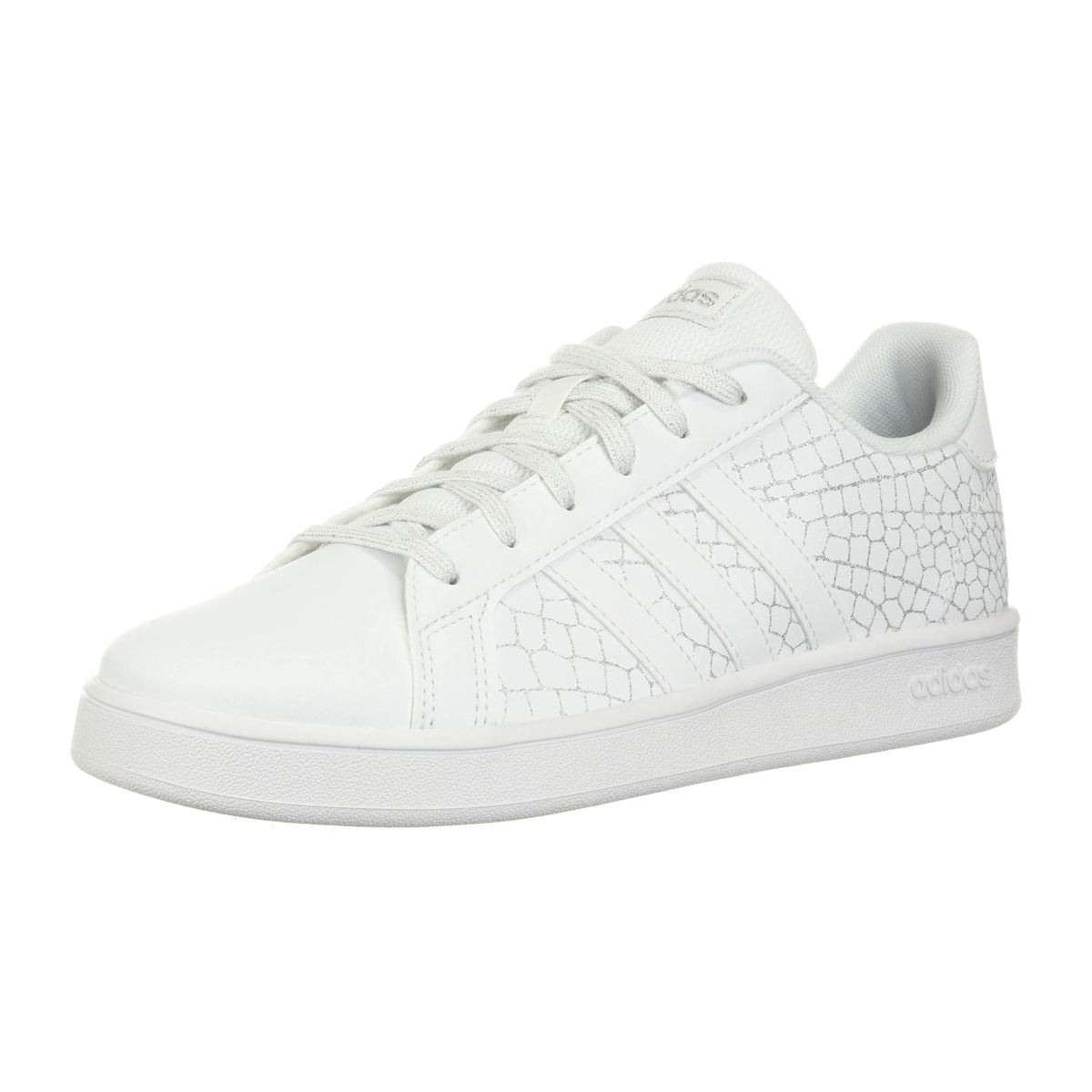 Tenis Casual Adidas Gran Court k Blanco-Niñas FW4575.