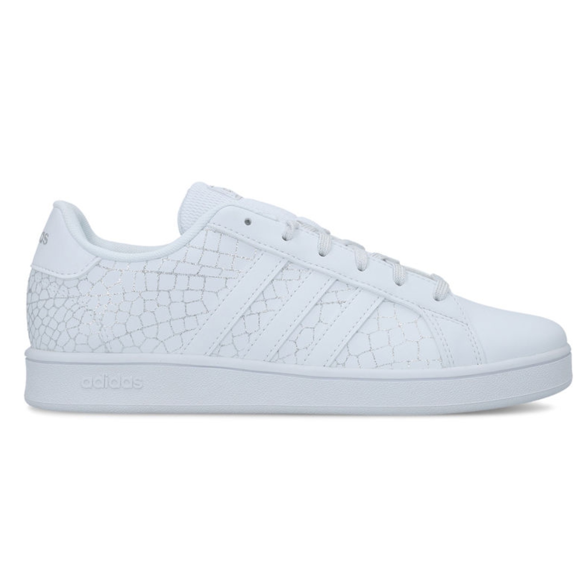Tenis Casual Adidas Gran Court k Blanco-Niñas FW4575.