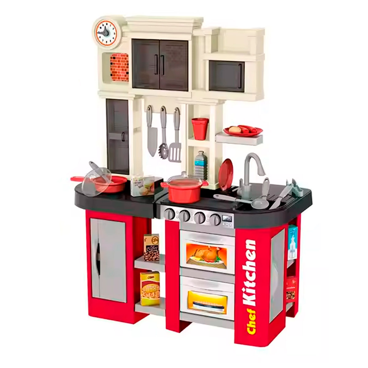Cocinita Infantil Para Niña Talent Chef 58 pzas Luz y Sonido
