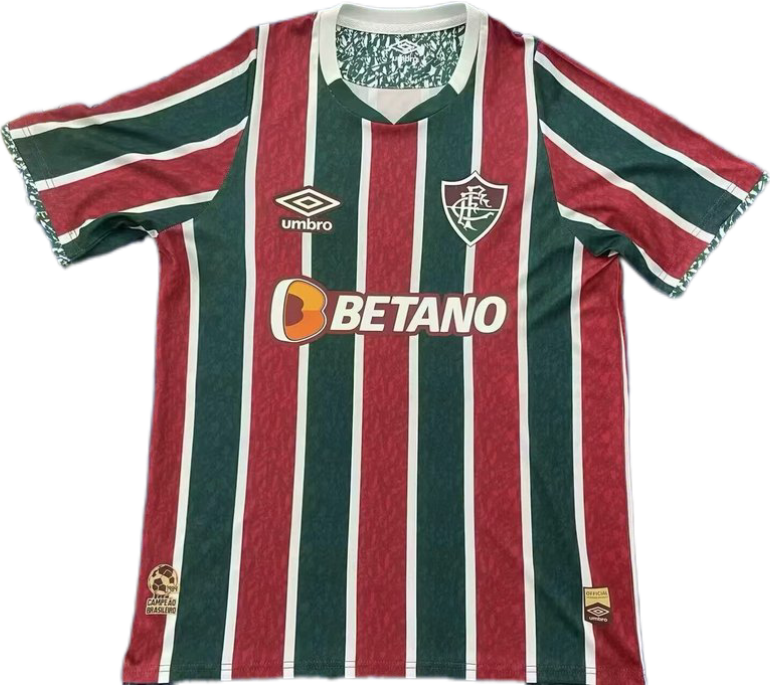 Nuevo! Jersey Fluminense de Brasil 2024 Titular Local Parche Campeon Copa Libertadores Talla M.