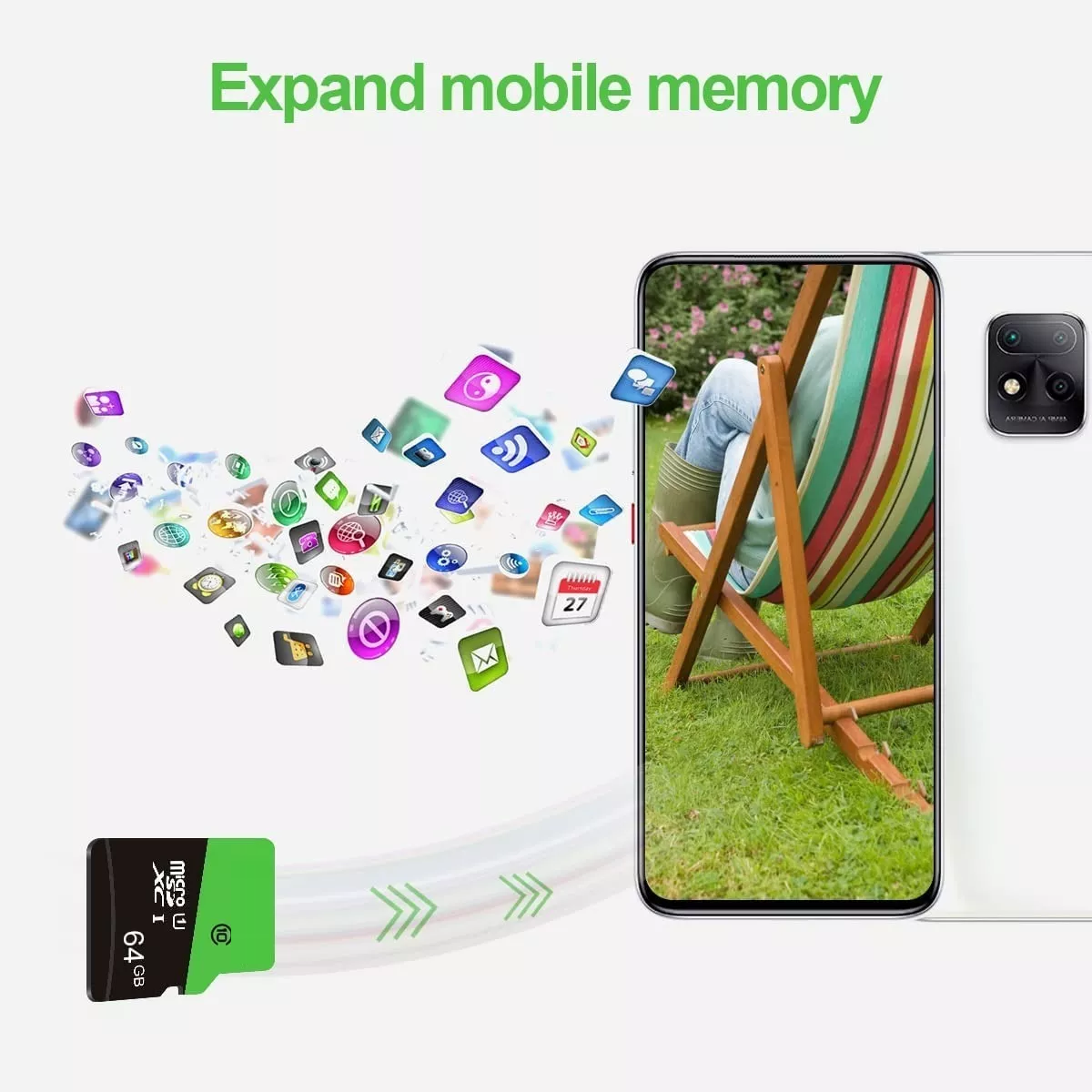 Memoria Micro Sd 64gb Kexin Clase 10 2 Piezas