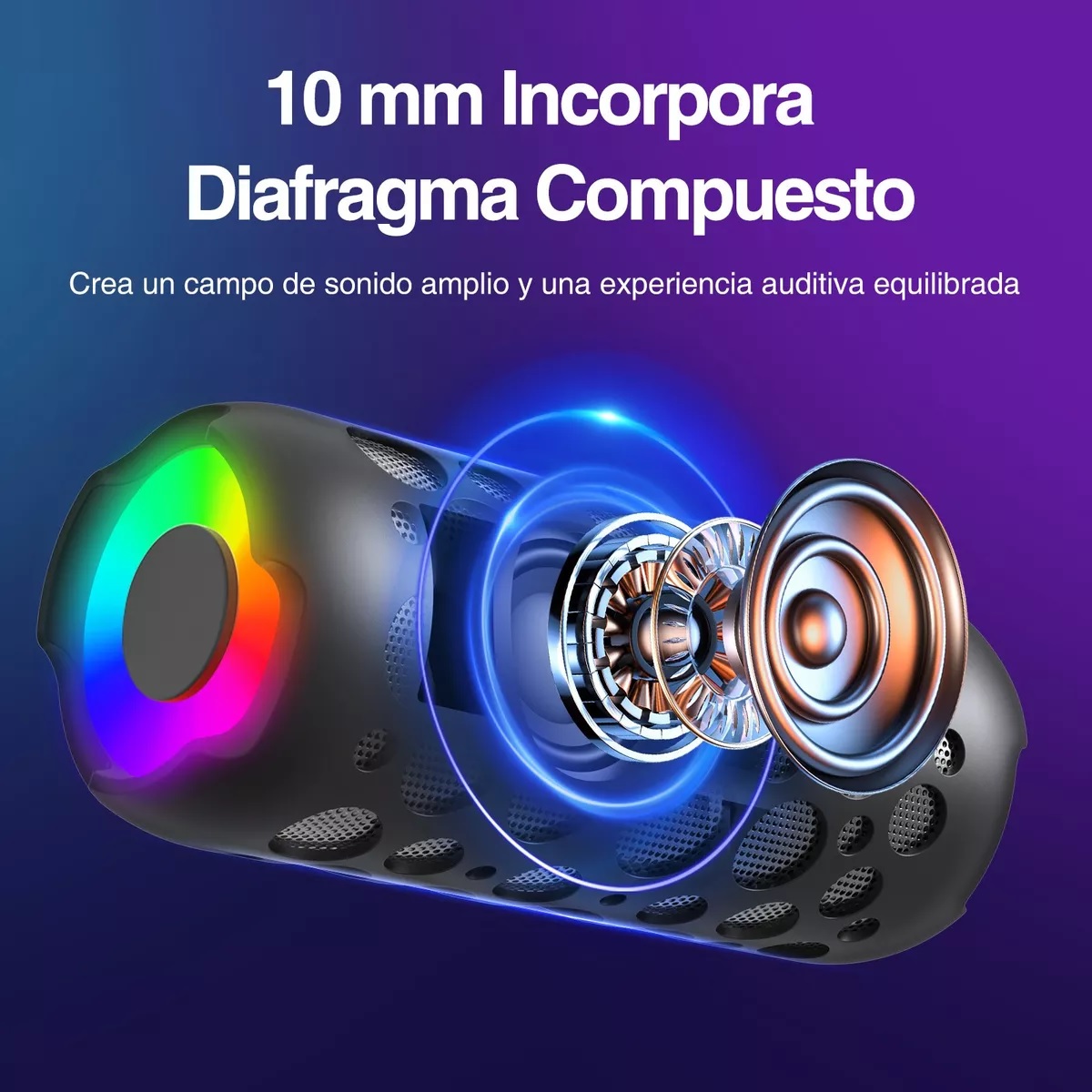 Bocina Bluetooth Con Tws Audífonos Recargable Altavoz K045