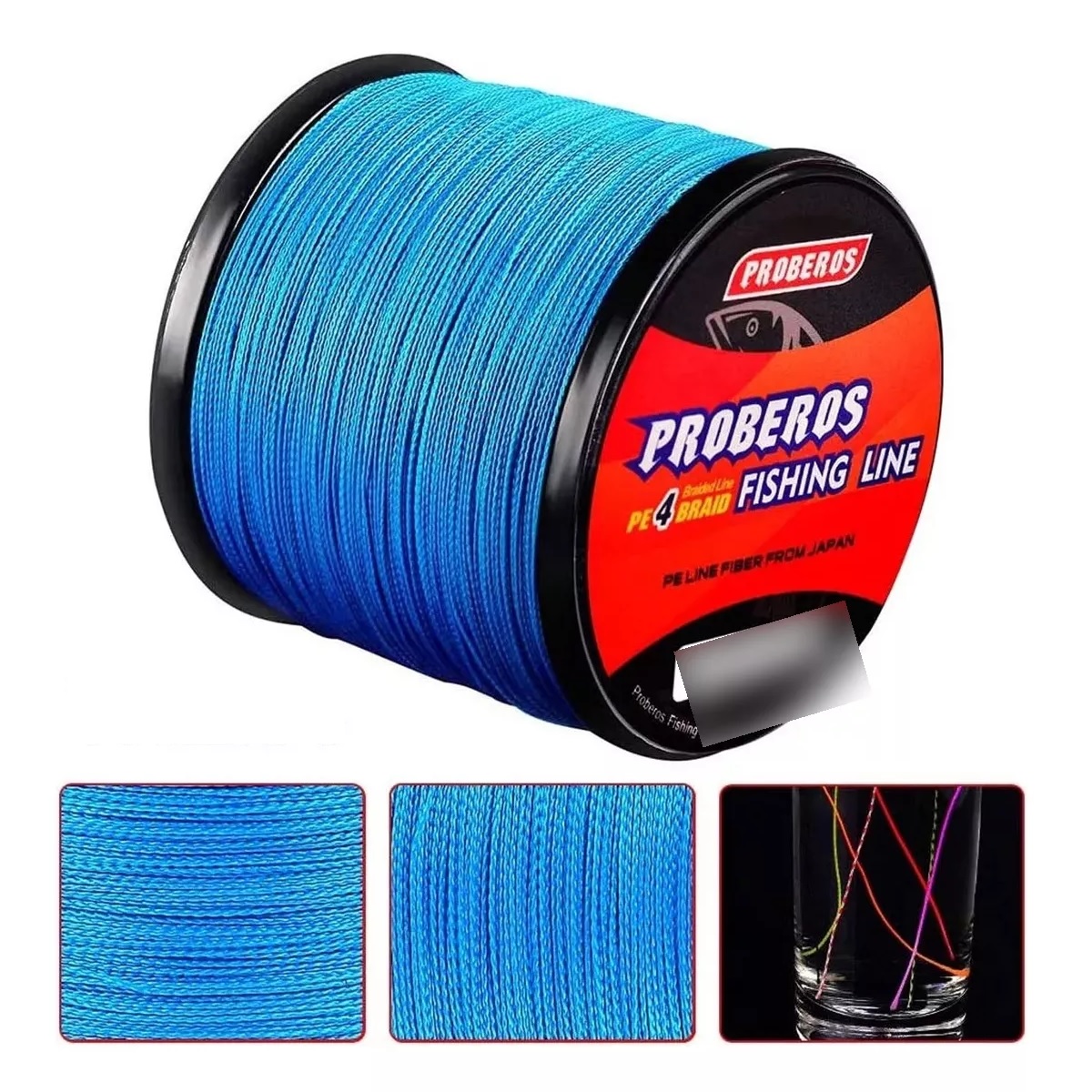 Linea Trenzada 300 Mts Cuerda De Pesca Hilos 30 Libras