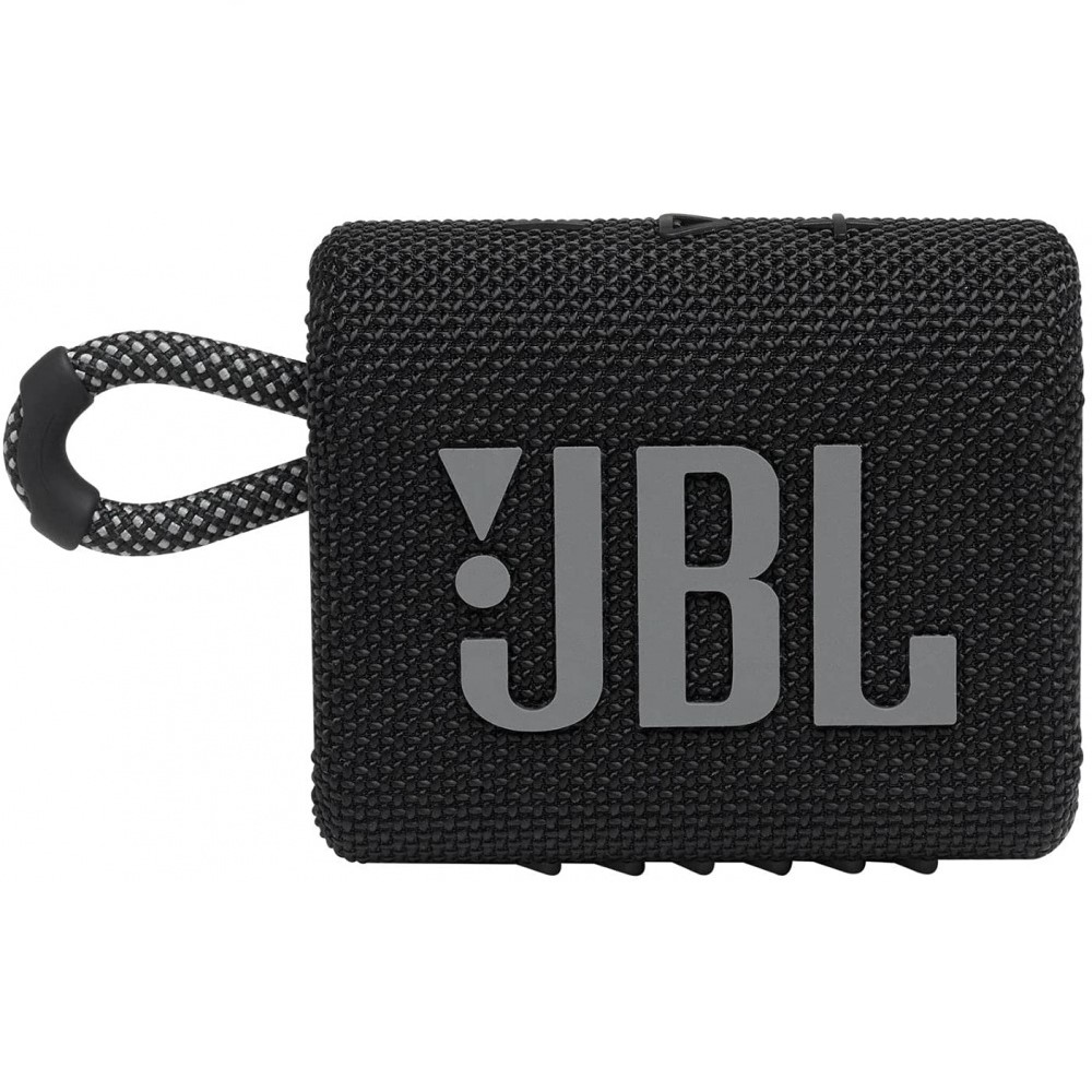 JBL Bocina Portátil Go 3, Bluetooth, Inalámbrico, 4.2W RMS, Negro - Resistente al Agua.