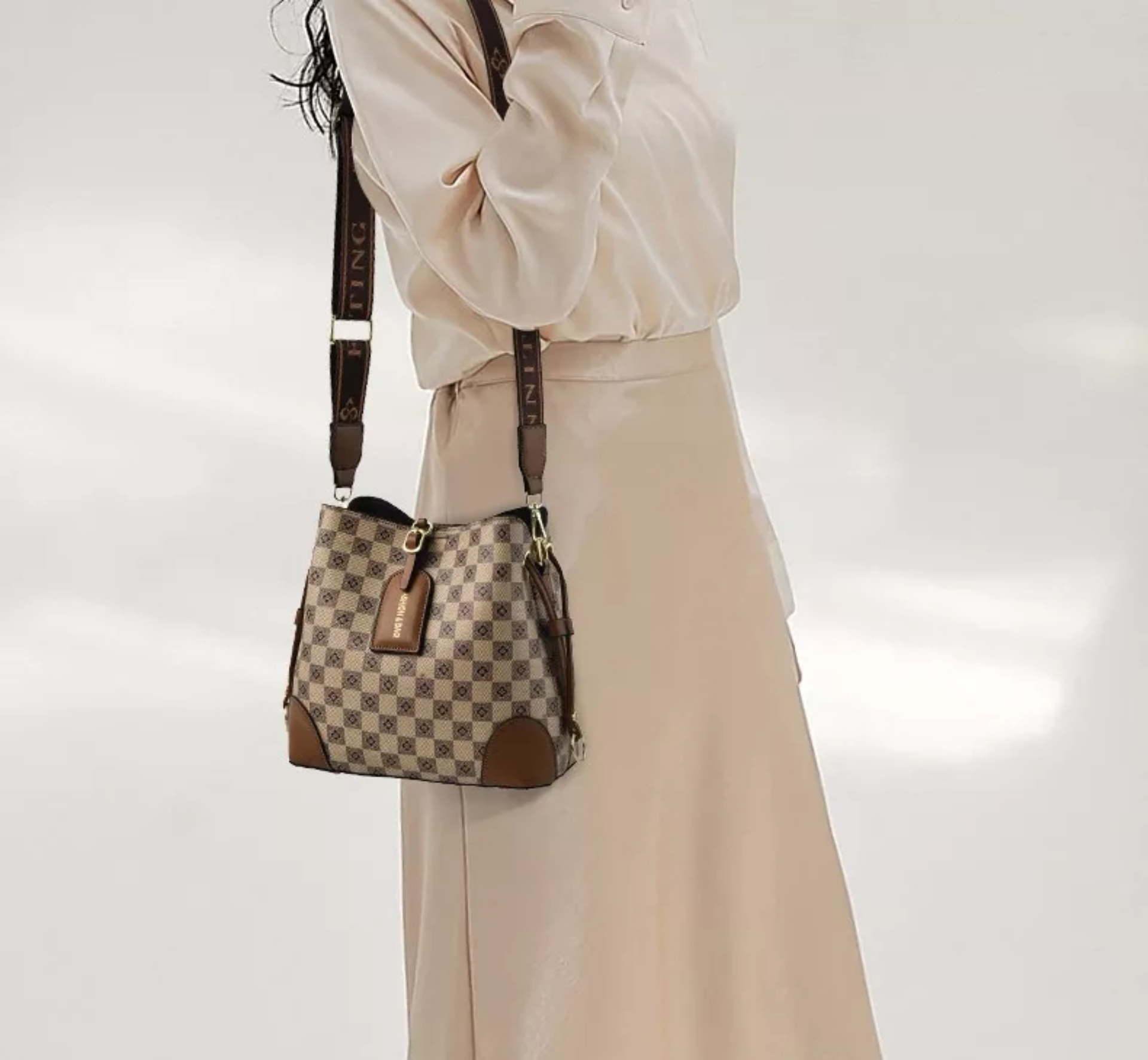 Bolsas De Hombro Femenino Color De Moda Bolso Temperamento