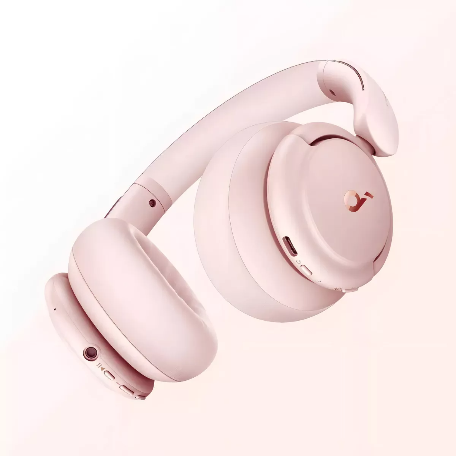 Audífonos Diadema Soundcore by Anker Life Q30 con Cancelación Activa de Ruido hasta 95% Múltiples Modos Alta Resolución Tiempo de Reproducción 40 Horas para Gym y Gaming Color Sakura Pink