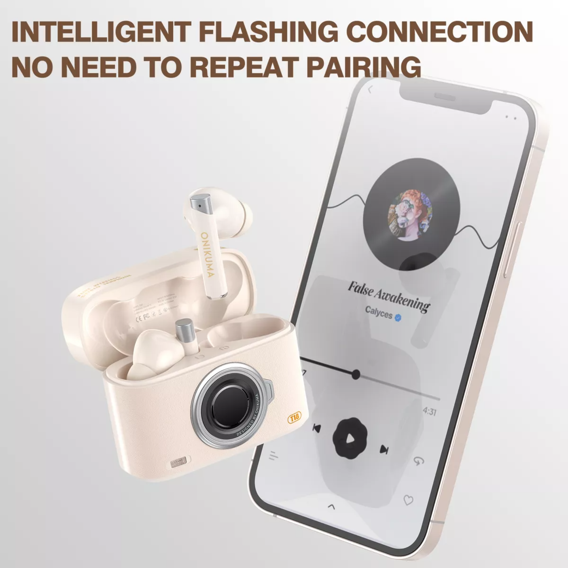 Audífonos Onikuma T18 In-ear Gamer Buds Bt 5.3 Inalámbricos