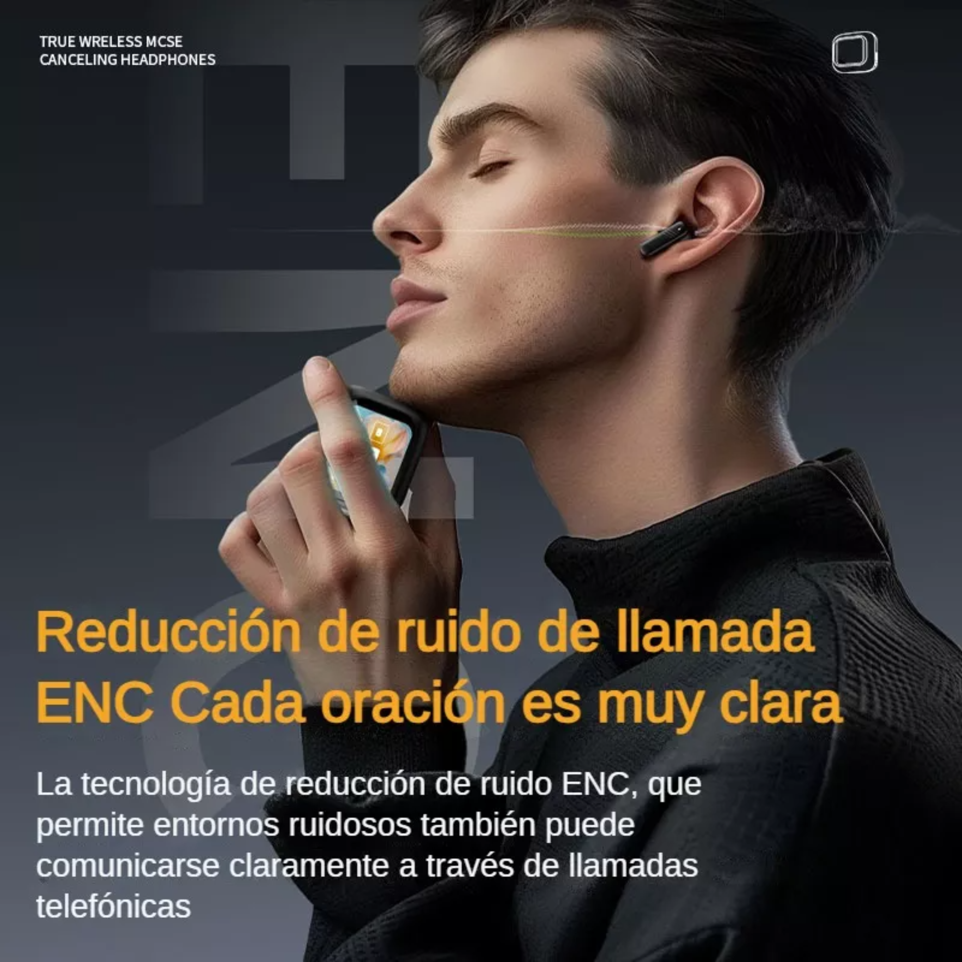 Pantalla Inteligente Lcd Intraural Bluetooth De Audifonos