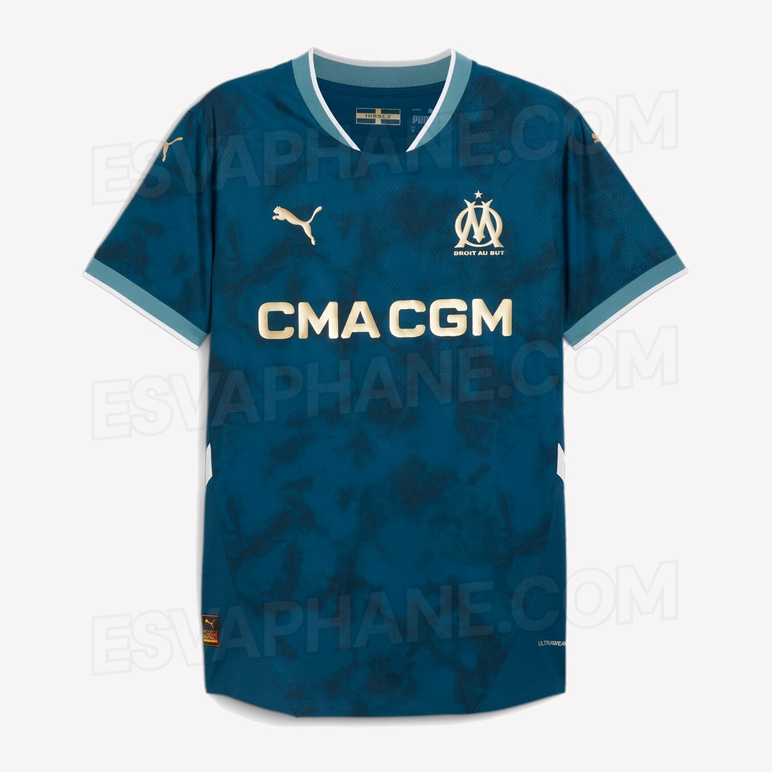 Nuevo! Jersey Olympique Olimpique Marseille Marsella 2024/2025 Visita Azul Talla XL