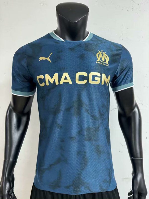 Nuevo! Jersey Olympique Olimpique Marseille Marsella 2024/2025 Visita Azul Talla S