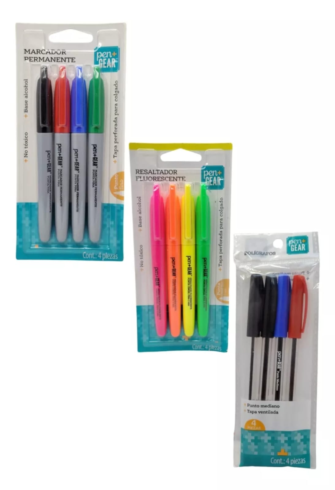 Set De Plumones, Marcadores Y Boligrafos Pen+gear
