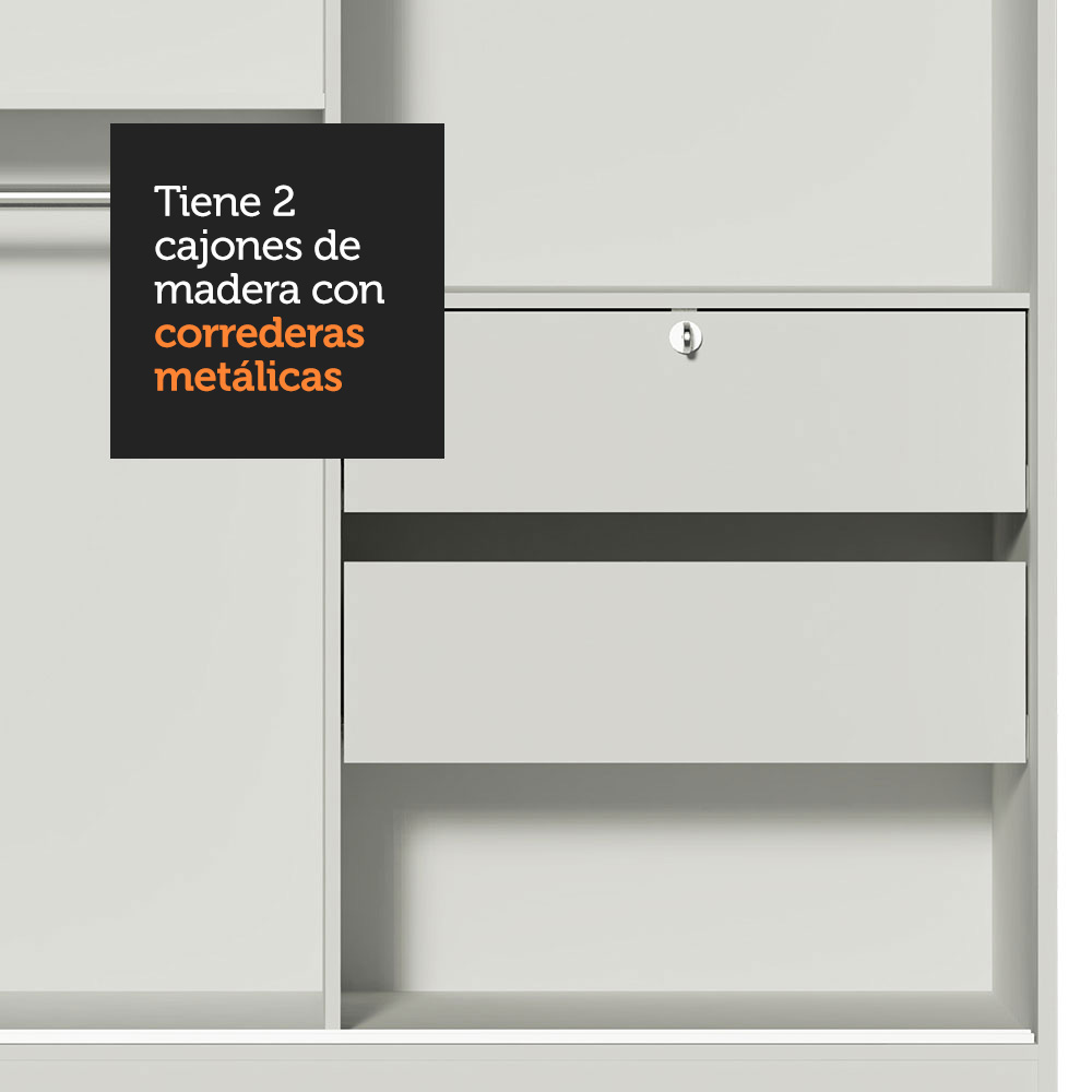 Ropero Closet Madesa 2 Puertas BB 04
