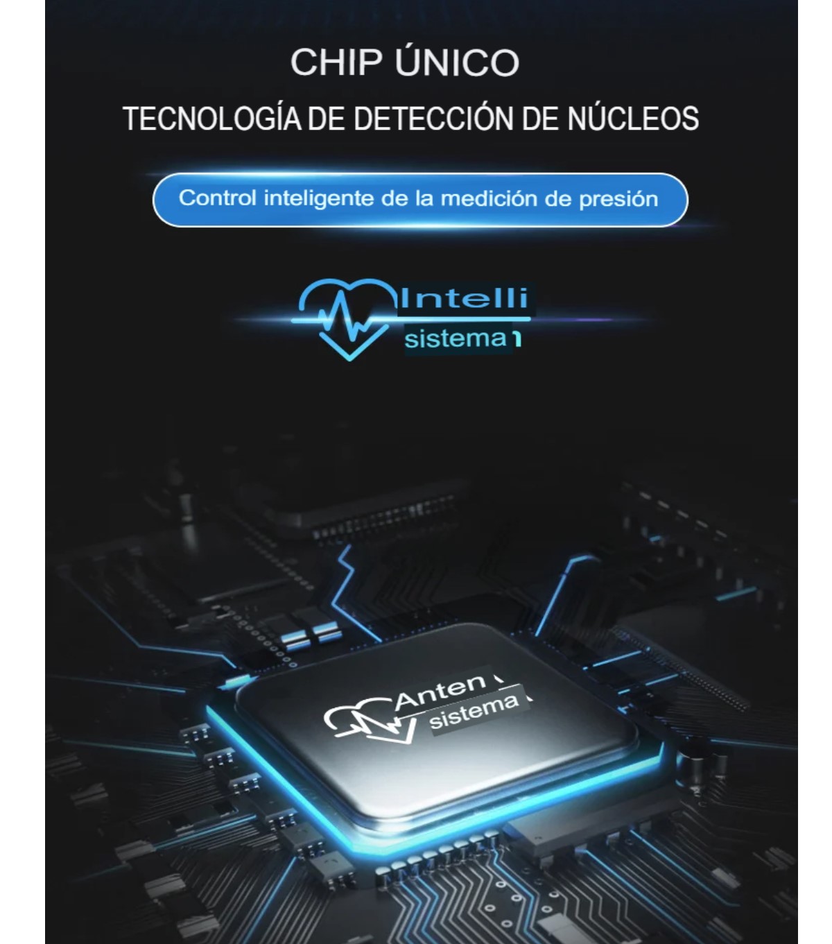  Monitor de presión arterial muñeca voz recargable USB pantalla led Touch pulsera digital familiar