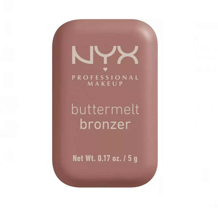 Nyx Cosmetics buttermelt bronzer bronceador cremoso tono All Butta D Up