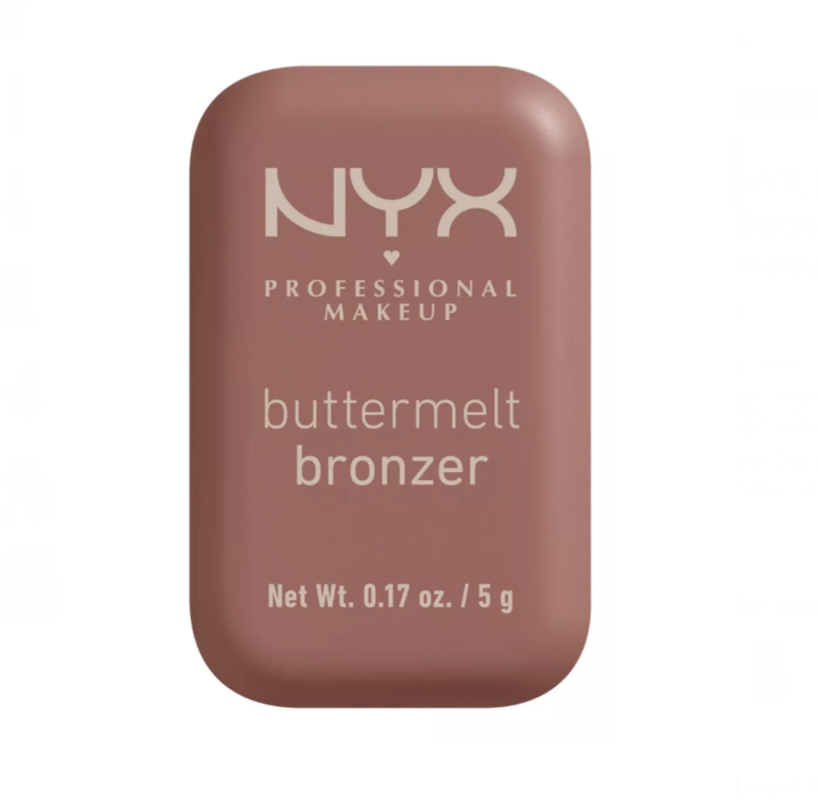 NYX Professional Makeup Buttermelt Bronzer 6mL maquillaje biscuit