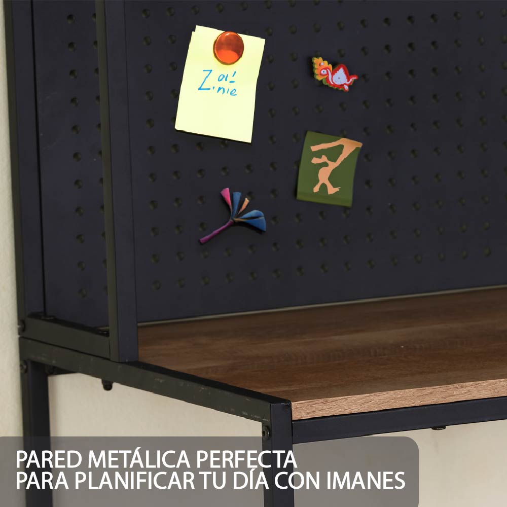 Ilios Innova | Escritorio Oficina con Repisas y Pizarra Ideal Para Cualquier Espacio De Trabajo