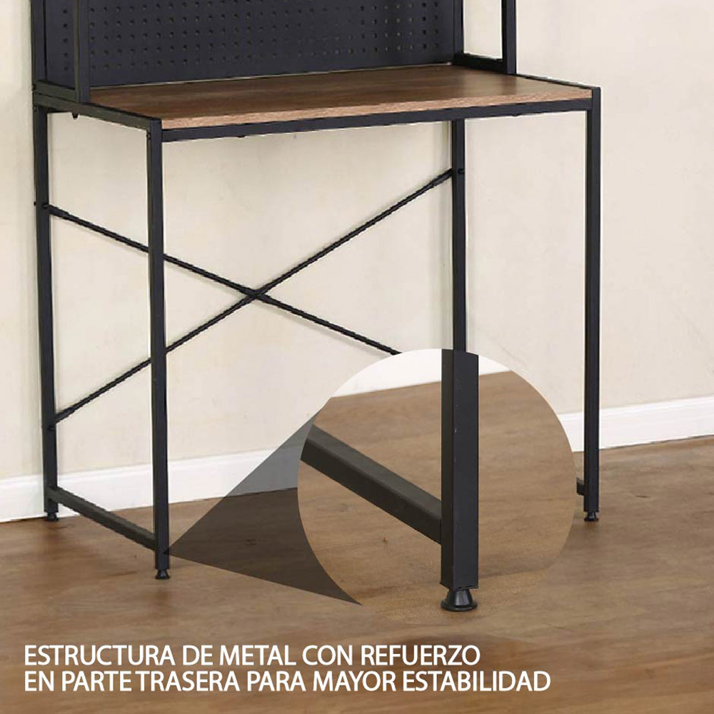 Ilios Innova | Escritorio Oficina con Repisas y Pizarra Ideal Para Cualquier Espacio De Trabajo