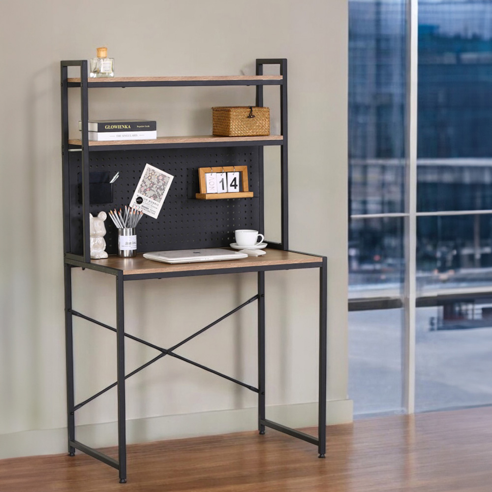 Ilios Innova | Escritorio Oficina con Repisas y Pizarra Ideal Para Cualquier Espacio De Trabajo