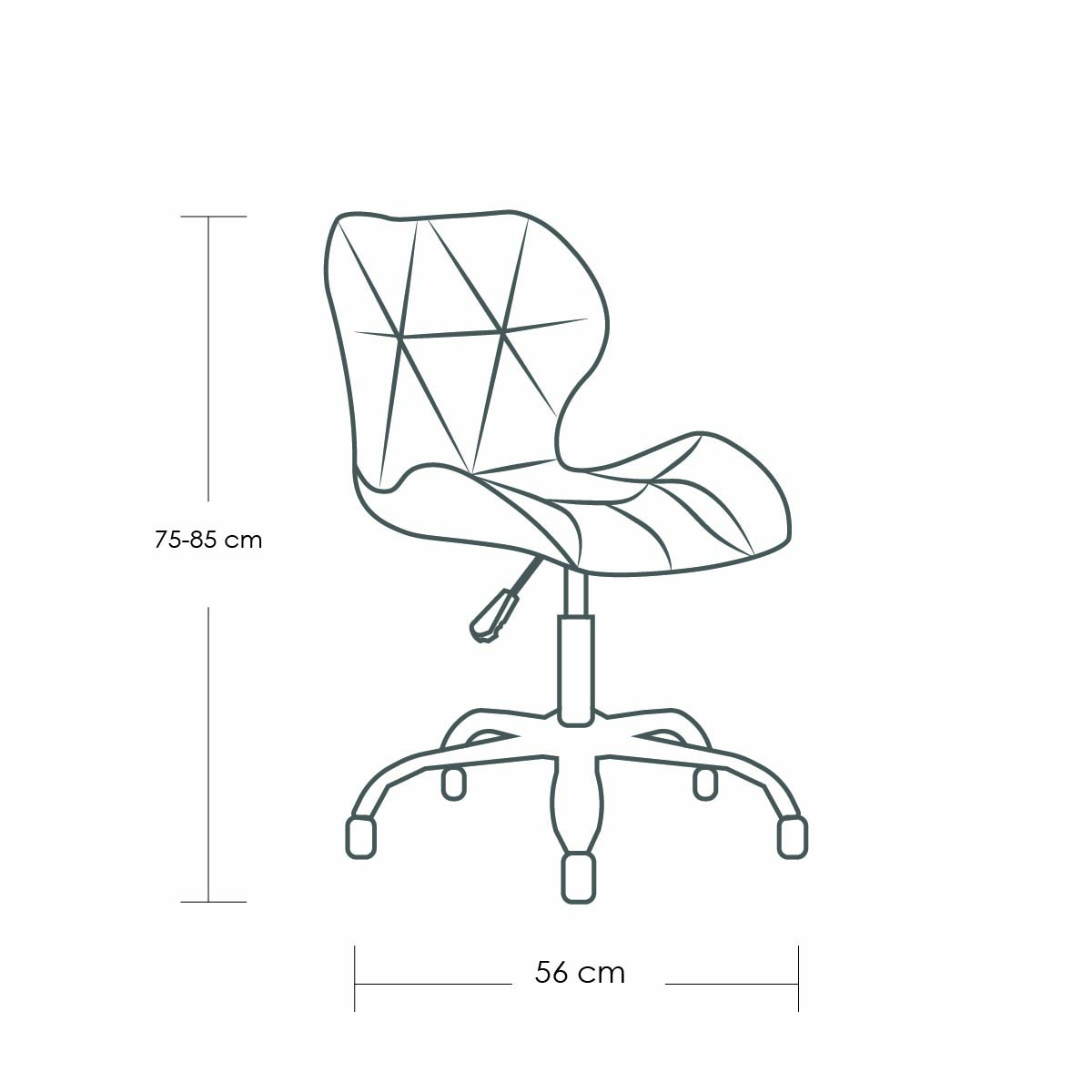 Silla Para Oficina Ilios Innova Respaldo Geométrico Color Rojo