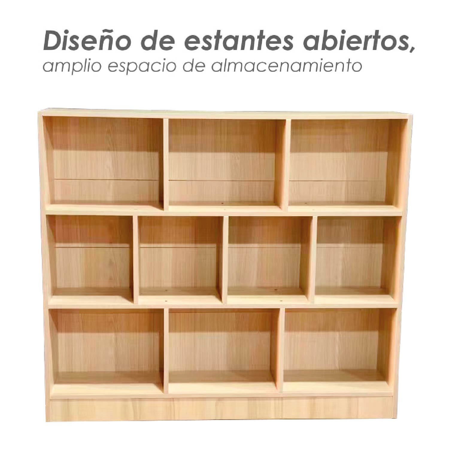 Ilios Innova | Organizador de 10 Cubos | Librero para Sala Estancia u Oficina | Estante Multifuncional