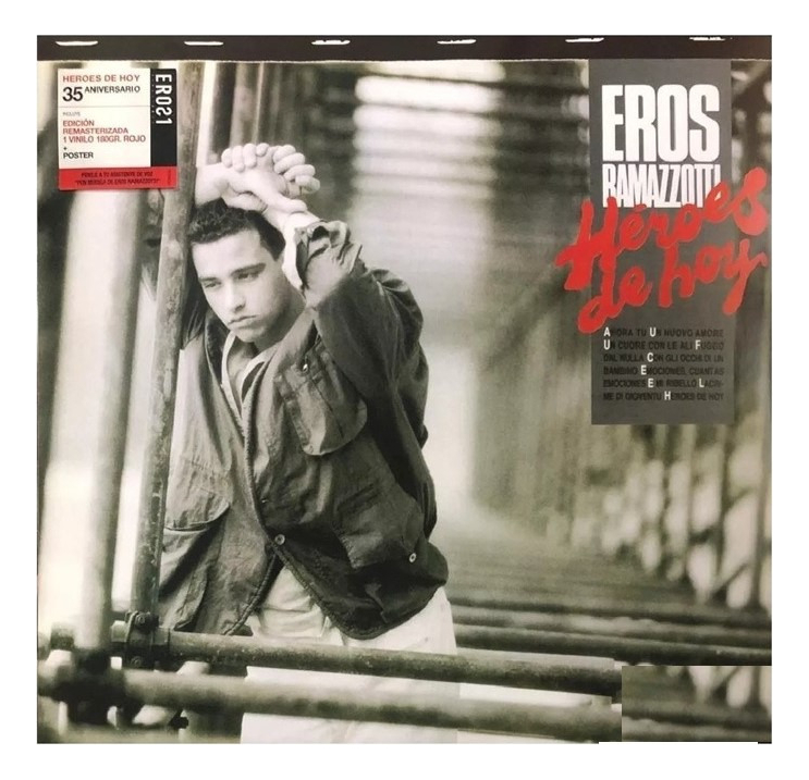 Eros Ramazzotti  - Heroes De Hoy - Lp Acetato Vinyl / Rojo