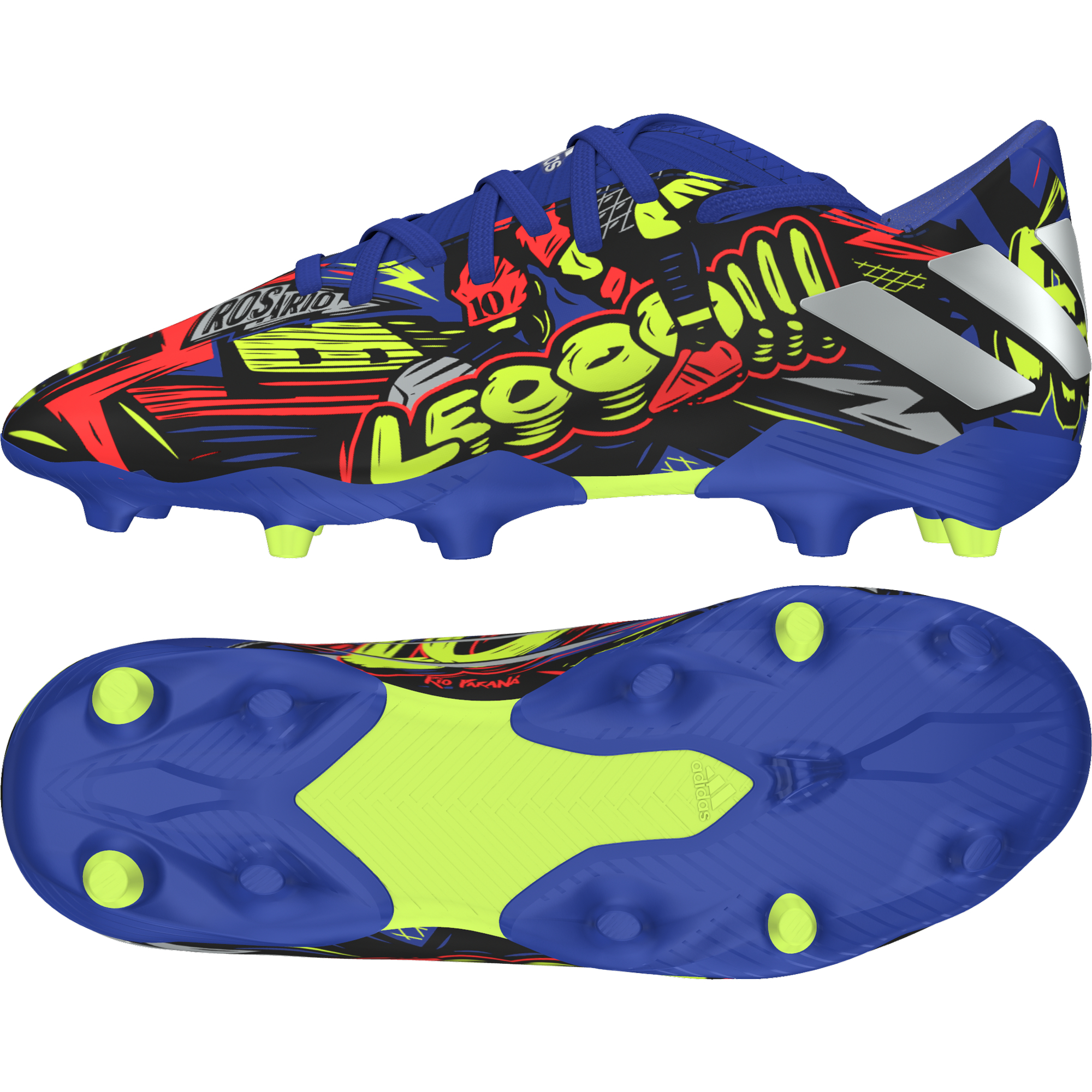 TENIS DE FUTBOL ADIDAS NEMEZIZ MESSI 19.3 FG J BICOLOR EH0599