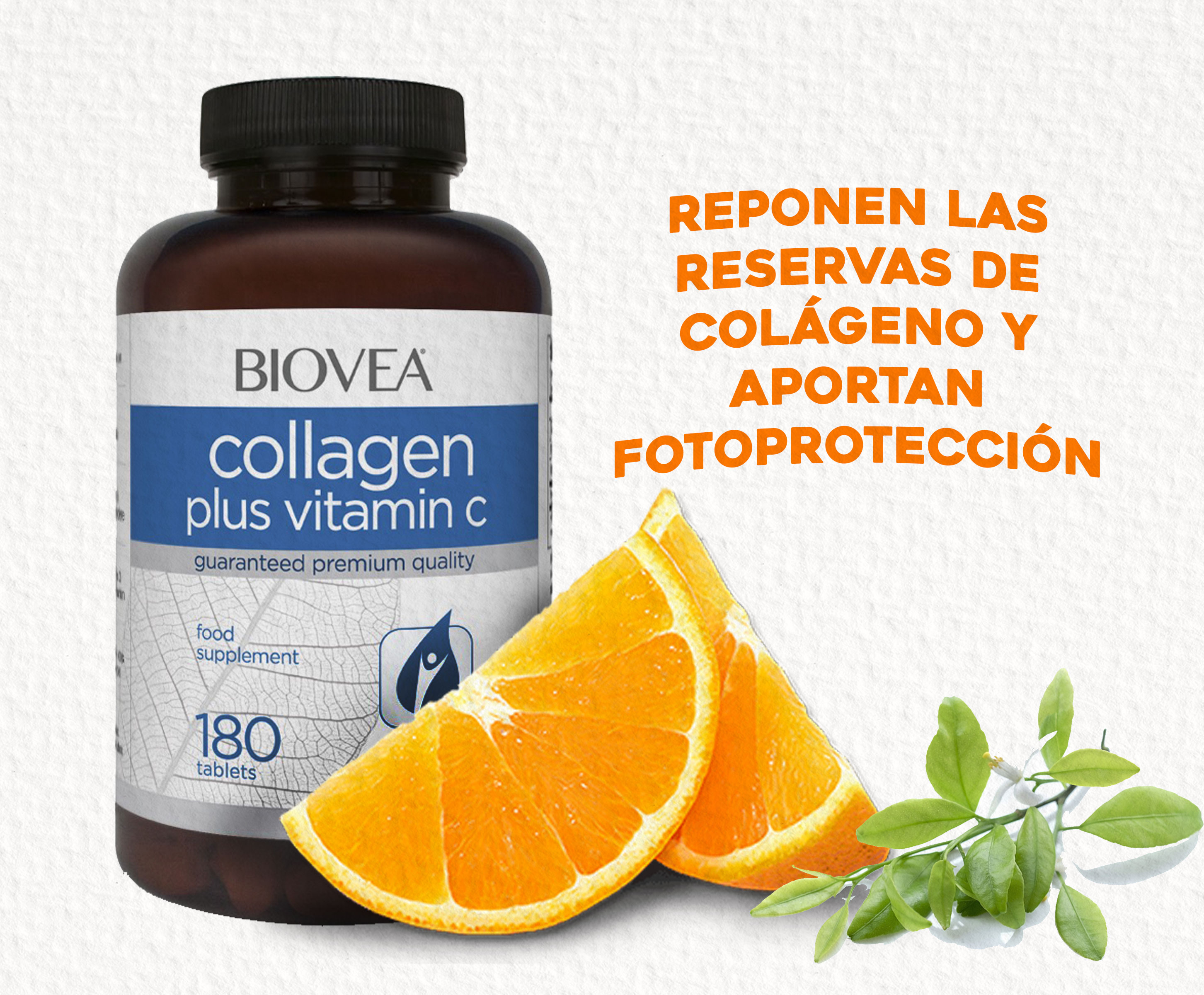 Biovea Colágeno más vitamina c 180 comprimidos