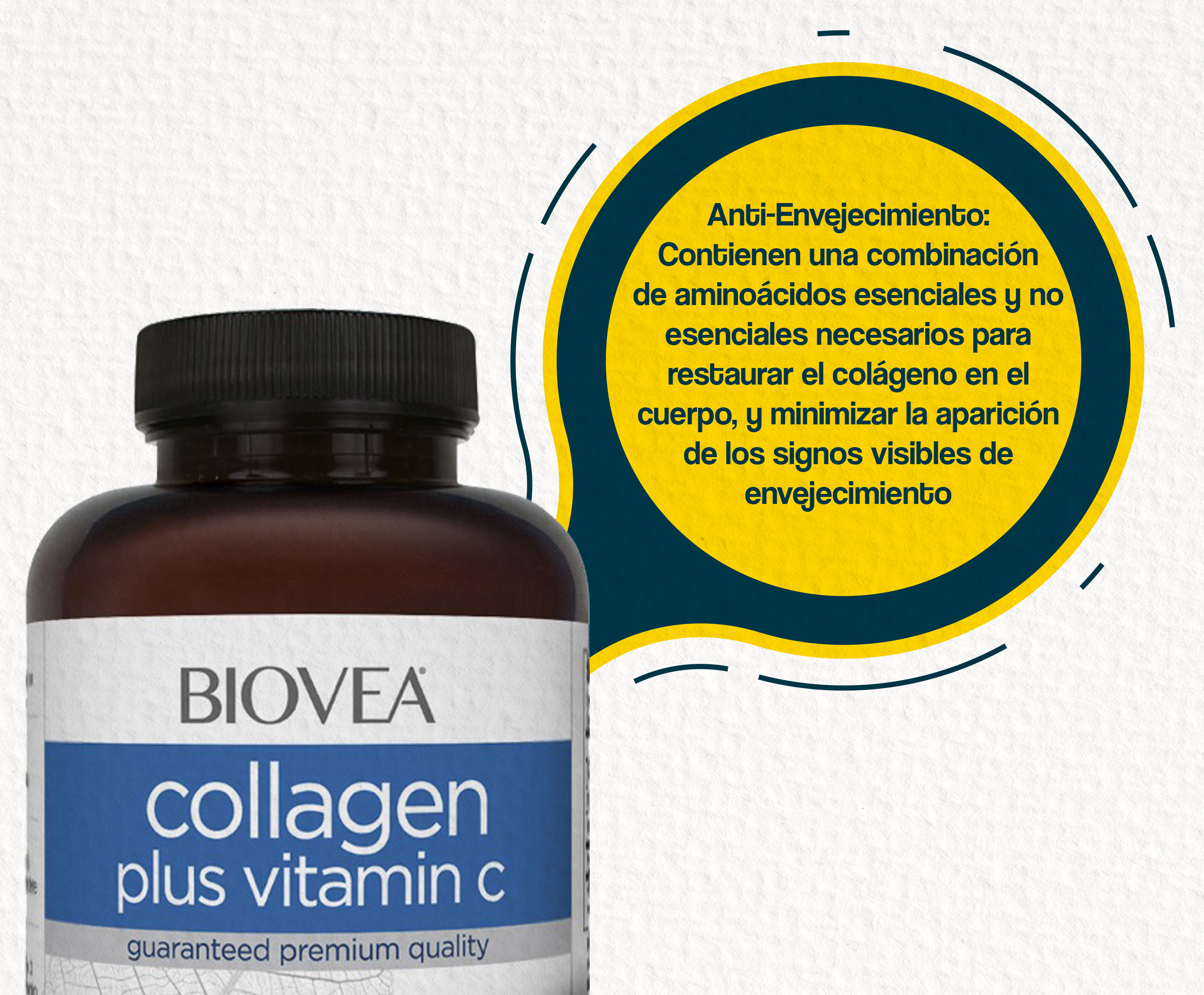 Biovea Colágeno más vitamina c 180 comprimidos