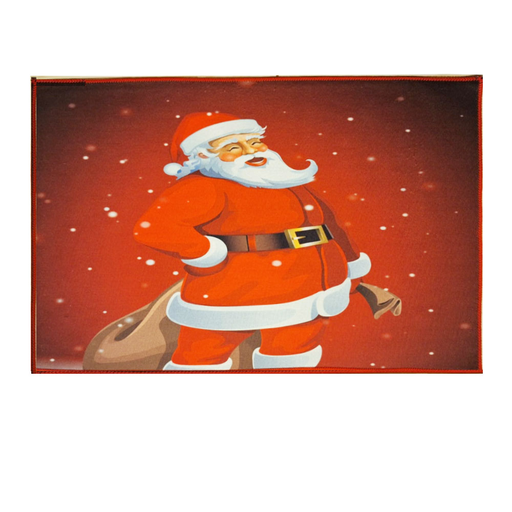 Tapete Navideño Decorativo Antideslizante 76 x 45 cm Santa Claus Kyuden Home