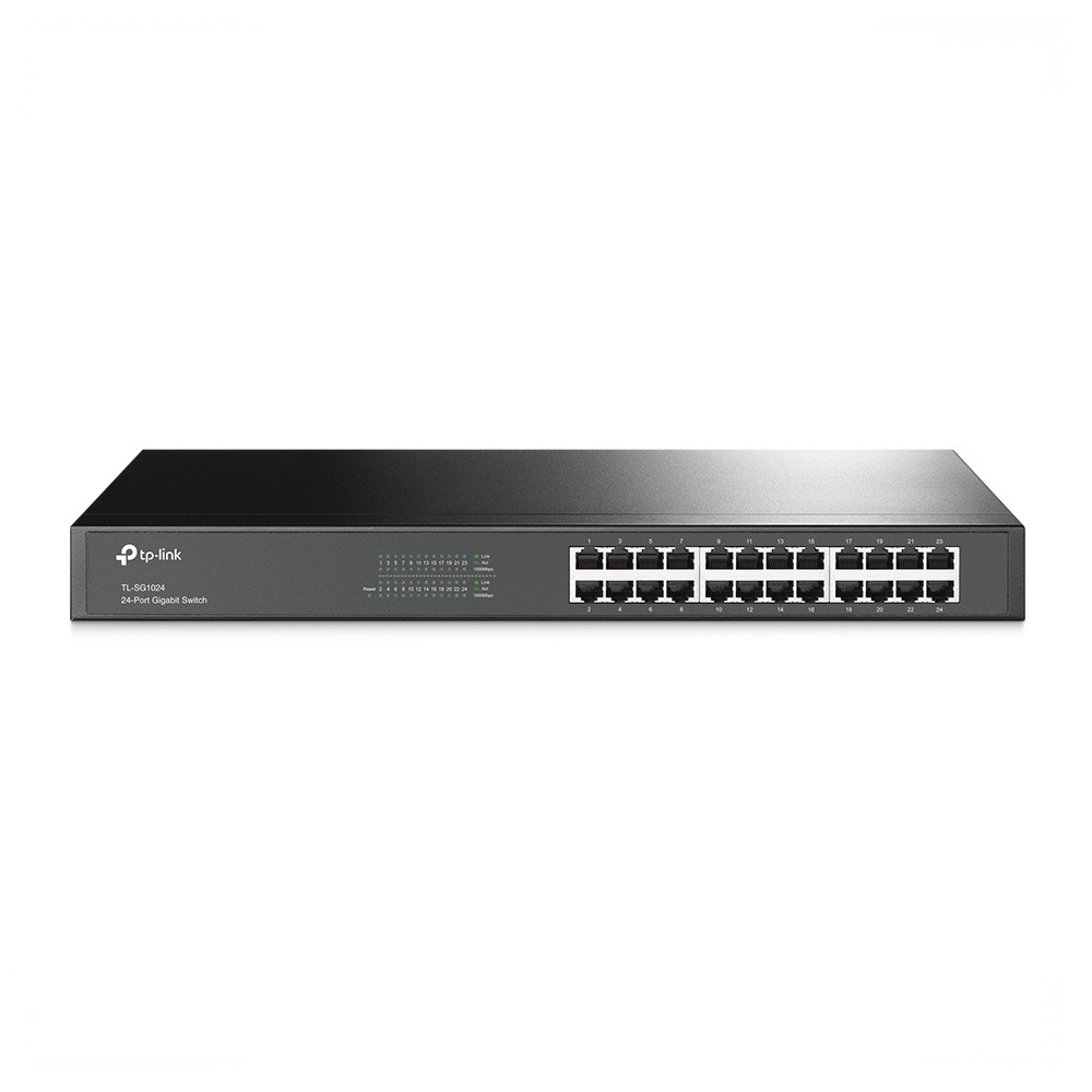 Switch TP-Link Gigabit Ethernet TL-SG1024, 24 Puertos 10/100/1000Mbps, 48Gbit/s, 8.000 Entradas. 