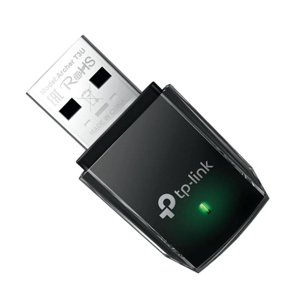 TP-Link Adaptador de Red USB Archer T3U, Inalámbrico, WLAN, 1267 Mbit/s, 2.4/5GHz. 