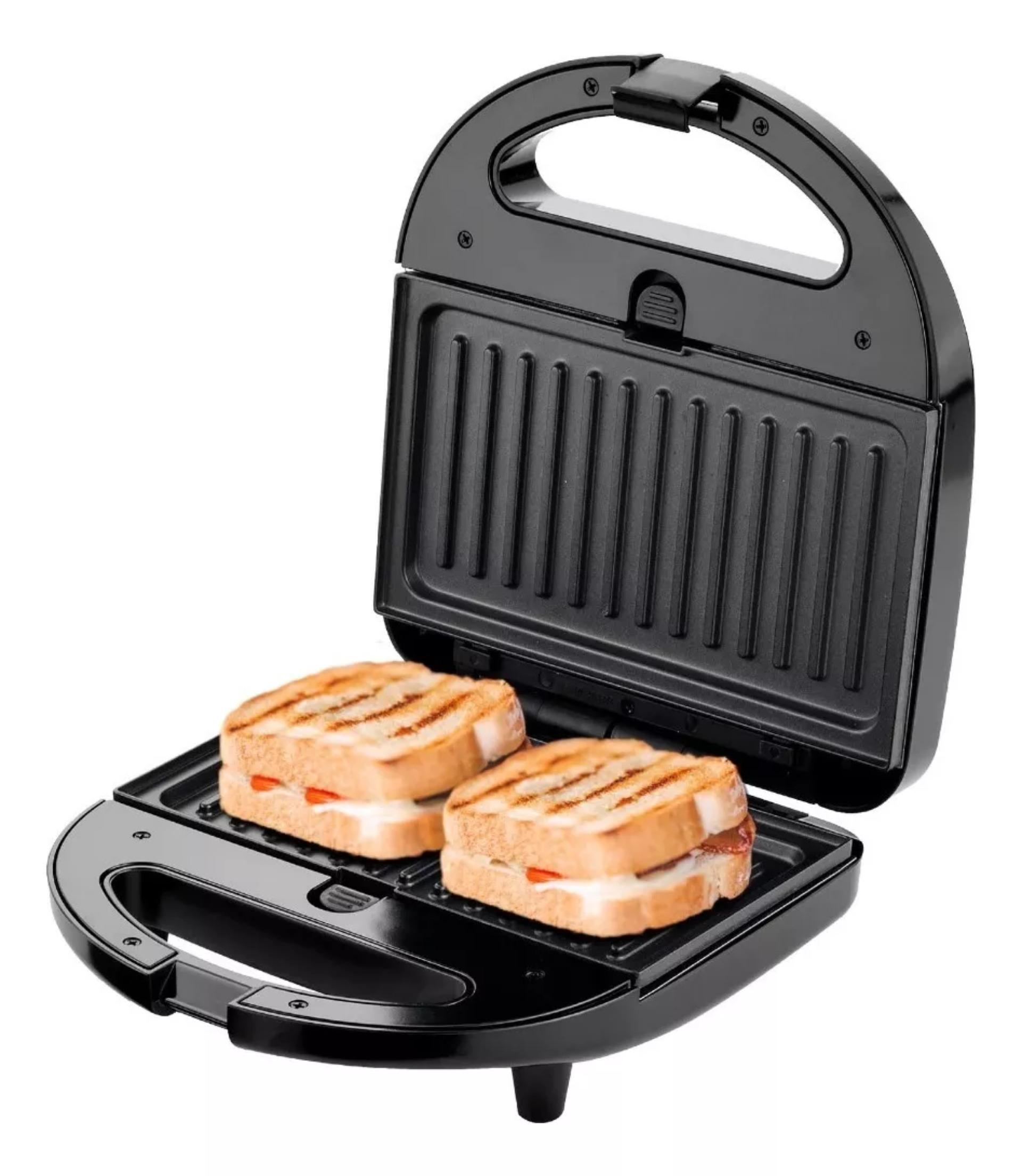 Avera Sandwichera 5 En 1 Con Distintos Moldes Waflera Sw01 Color Negro